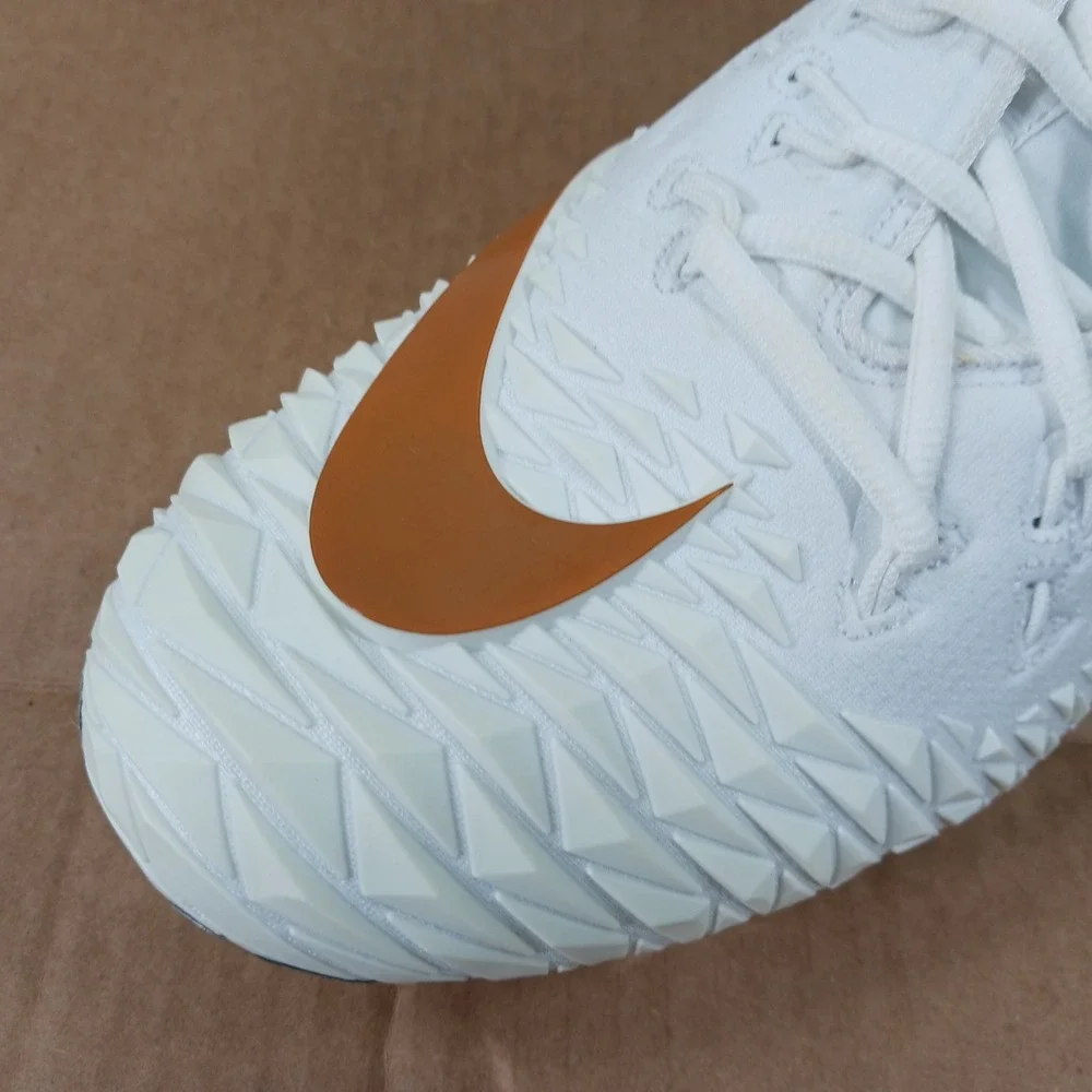 Nike Alpha Menace Elite Texas Longhorns White Burnt Orange‎ Cleats Mens 15